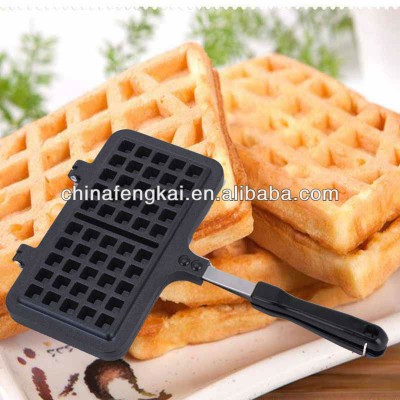 2013 new style cast aluminum waffle cake pan