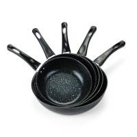 Food Grade Cookware Non Stick Frying Pan Of Marble Coating